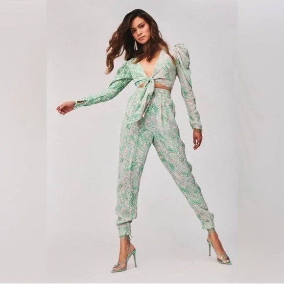 HEMANT & NANDITA Green Jogger Pants S - Picture 4 of 10